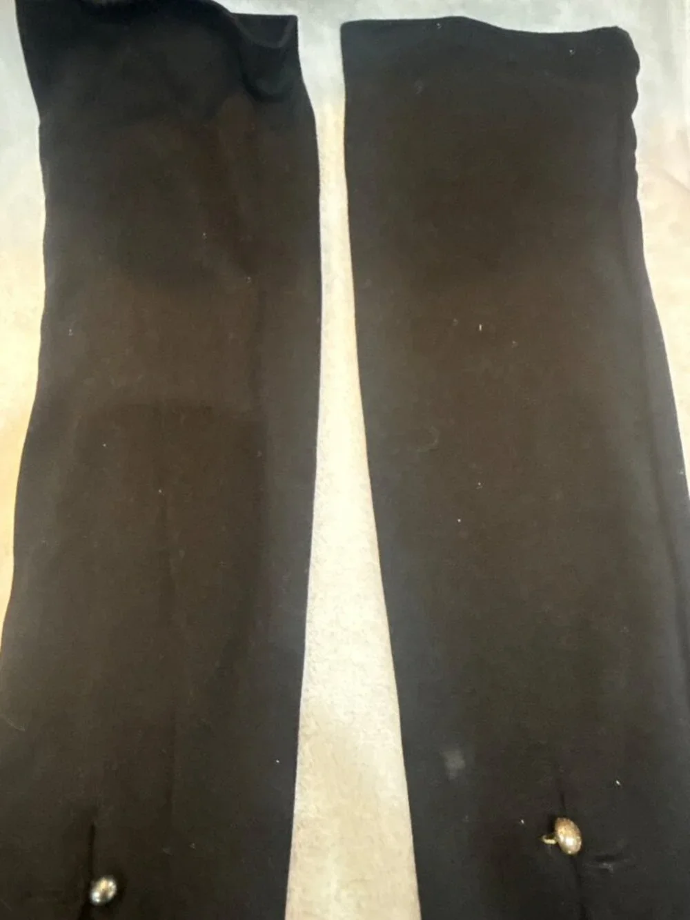 Mousquetaire pair of black opera-length evening gloves historic brand Fownes Bro